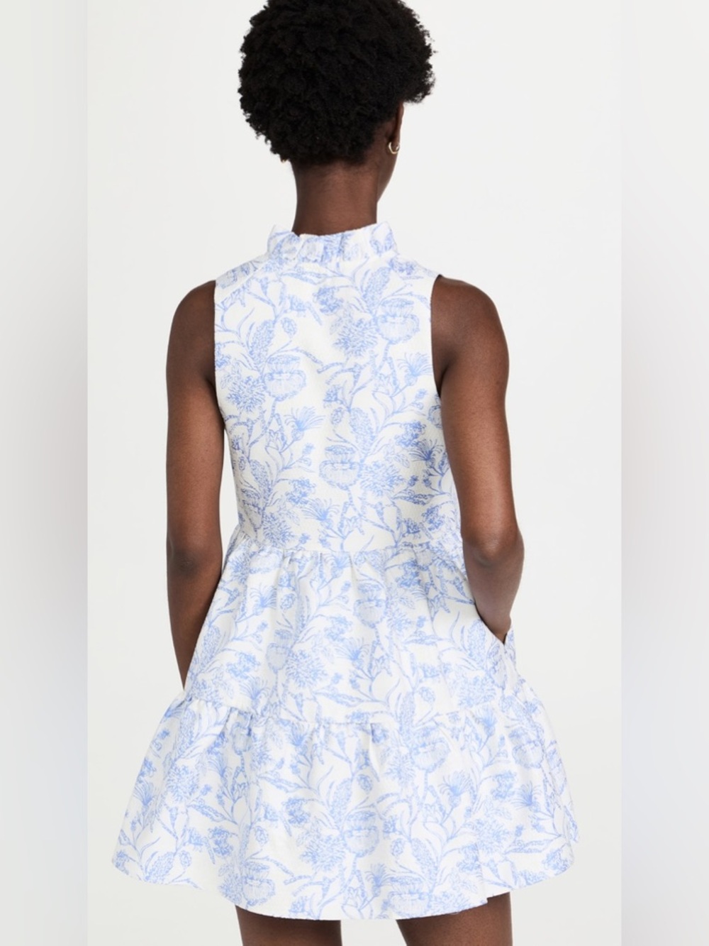 Amanda Uprichard Connolly Dress in English Blue - Size S - Picture 7 of 15